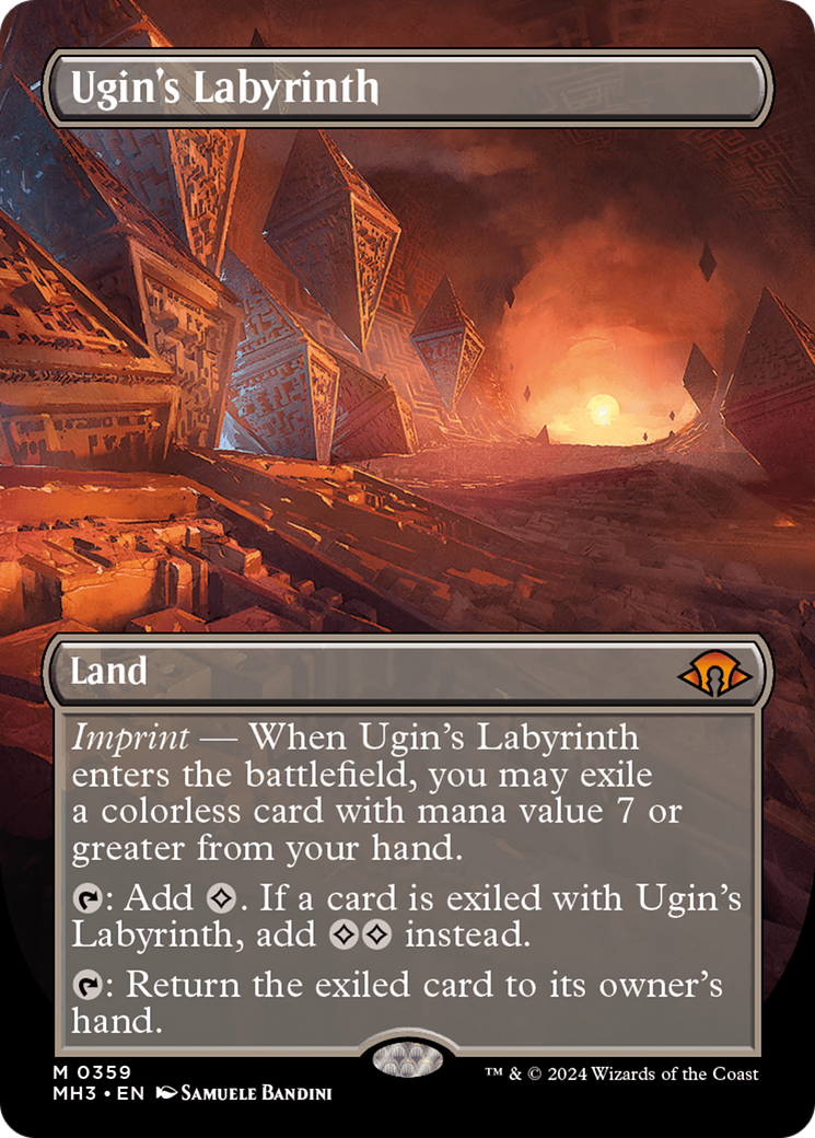 Ugin's Labyrinth (Borderless) [Modern Horizons 3] | Gamer Loot