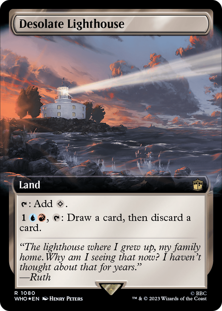 Desolate Lighthouse (Extended Art) (Surge Foil) [Doctor Who] | Gamer Loot