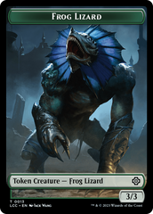 Frog Lizard // Merfolk (0003) Double-Sided Token [The Lost Caverns of Ixalan Commander Tokens] | Gamer Loot