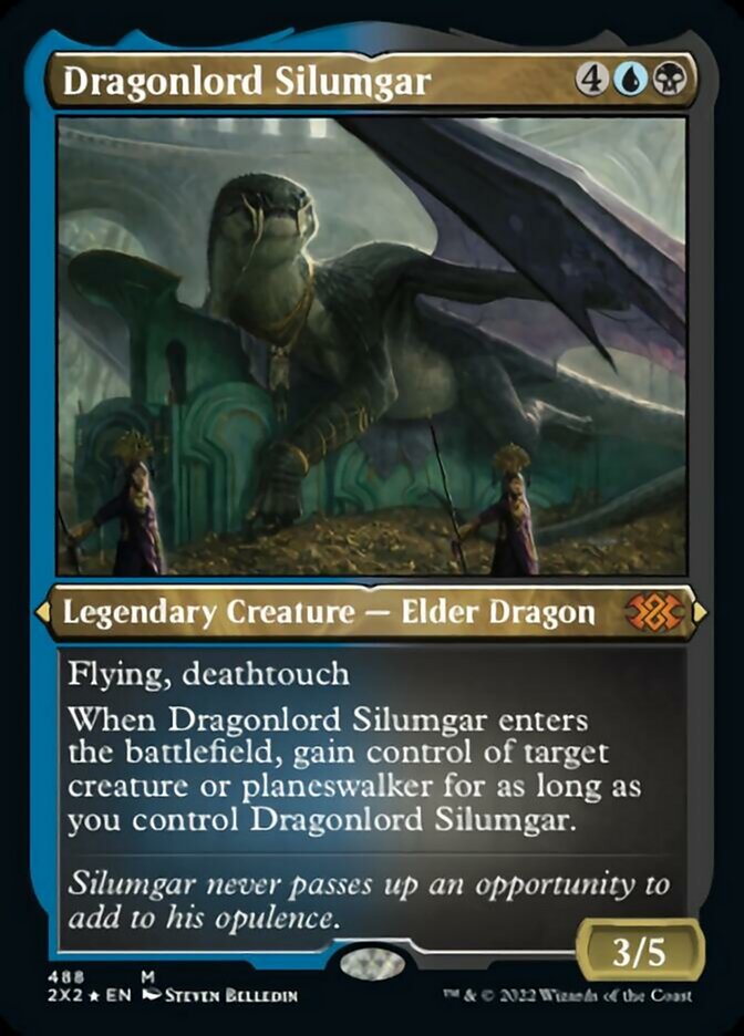 Dragonlord Silumgar (Foil Etched) [Double Masters 2022] | Gamer Loot