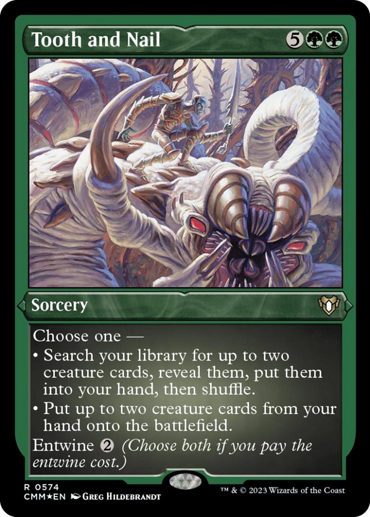 Tooth and Nail (Foil Etched) [Commander Masters] | Gamer Loot