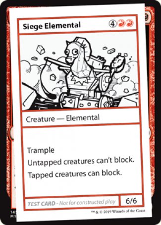 Siege Elemental (2021 Edition) [Mystery Booster Playtest Cards] | Gamer Loot