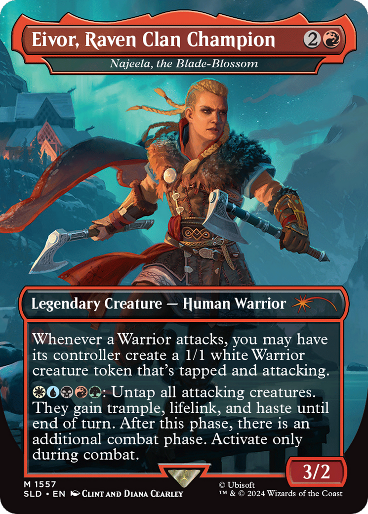 Eivor, Raven Clan Champion - Najeela, the Blade-Blossom [Secret Lair Drop Series] | Gamer Loot