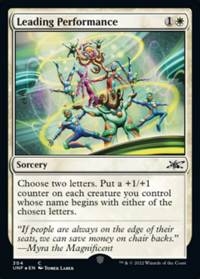 Leading Performance (Galaxy Foil) [Unfinity] | Gamer Loot