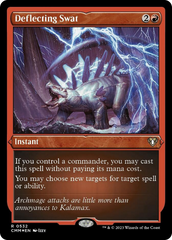 Deflecting Swat (Foil Etched) [Commander Masters] | Gamer Loot