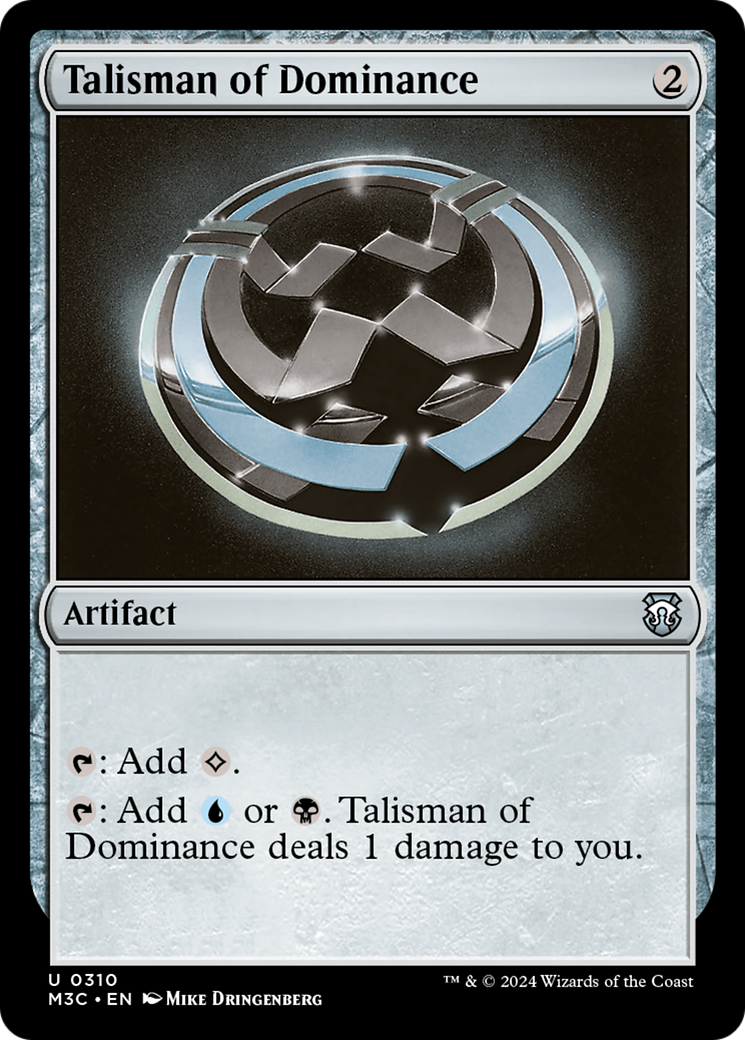 Talisman of Dominance (Ripple Foil) [Modern Horizons 3 Commander] | Gamer Loot