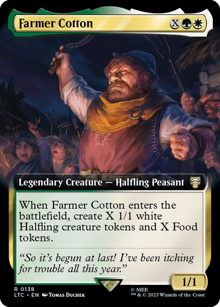 Farmer Cotton (Extended Art) [The Lord of the Rings: Tales of Middle-Earth Commander] | Gamer Loot