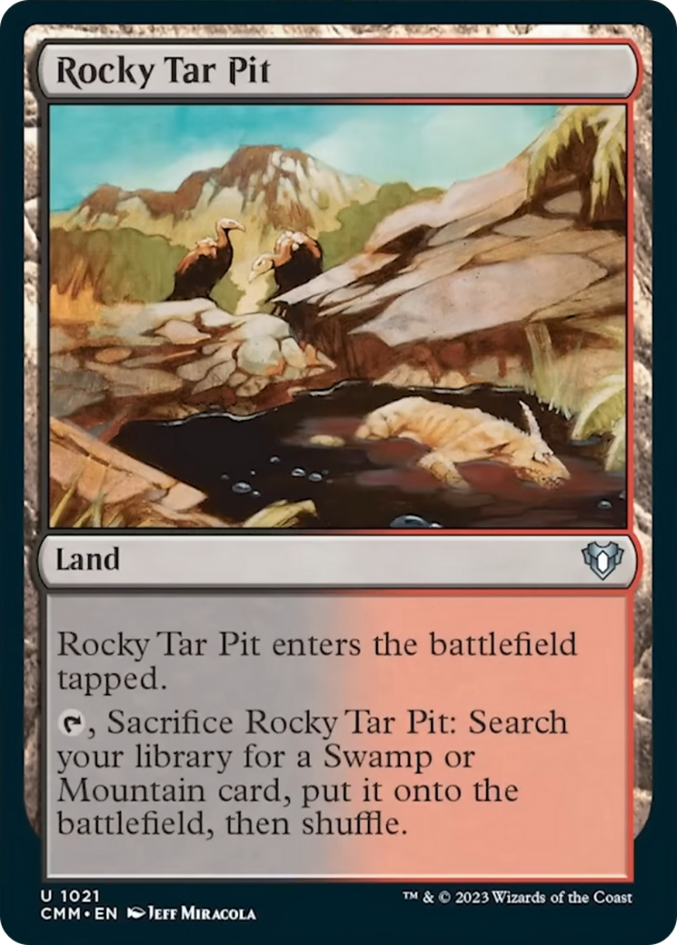 Rocky Tar Pit [Commander Masters] | Gamer Loot