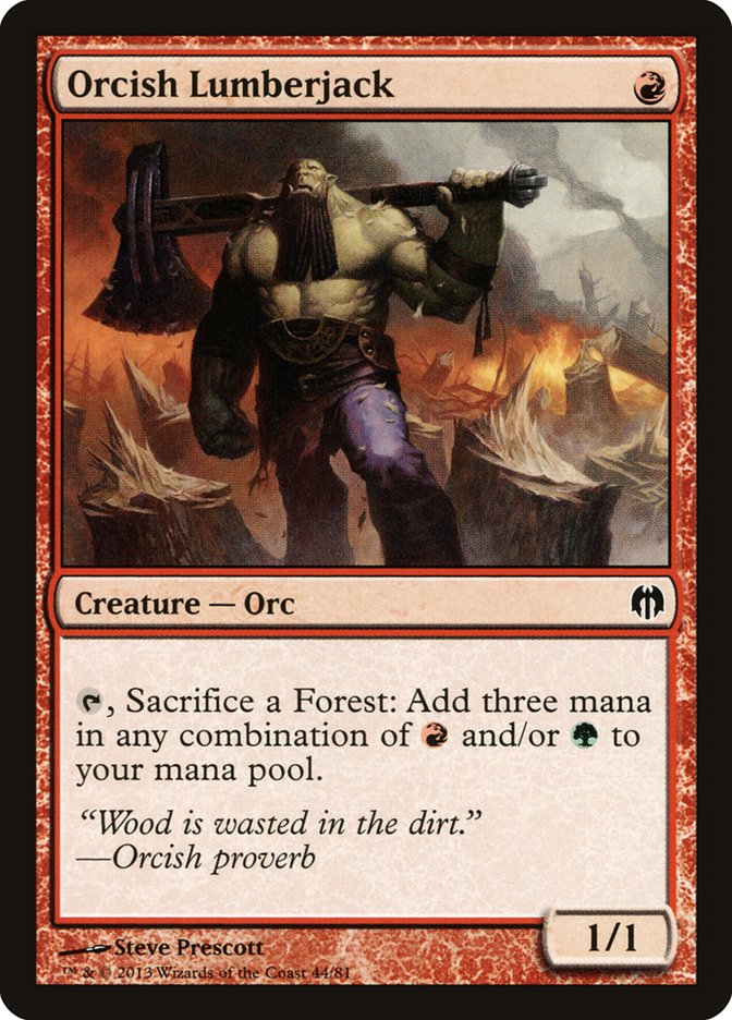 Orcish Lumberjack [Duel Decks: Heroes vs. Monsters] | Gamer Loot