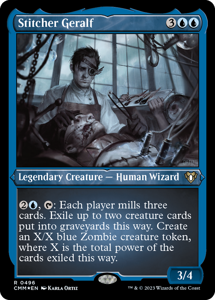 Stitcher Geralf (Foil Etched) [Commander Masters] | Gamer Loot