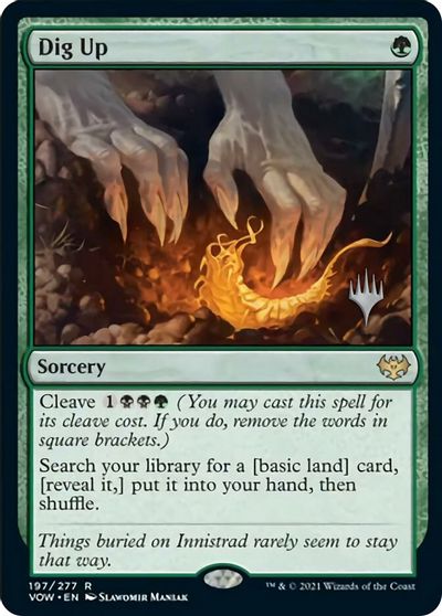 Dig Up (Promo Pack) [Innistrad: Crimson Vow Promos] | Gamer Loot