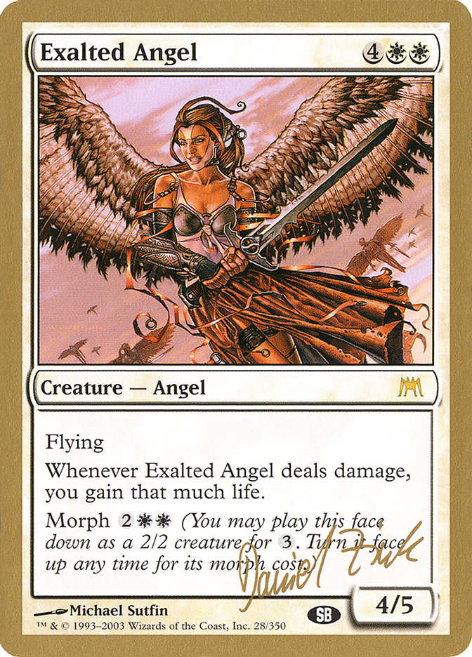 Exalted Angel (Daniel Zink) (SB) [World Championship Decks 2003] | Gamer Loot