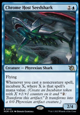 Chrome Host Seedshark (Promo Pack) [March of the Machine Promos] | Gamer Loot