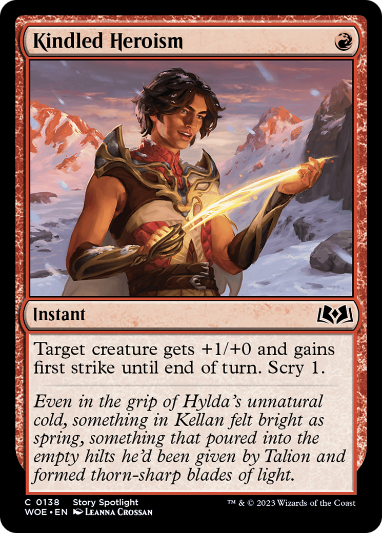 Kindled Heroism [Wilds of Eldraine] | Gamer Loot