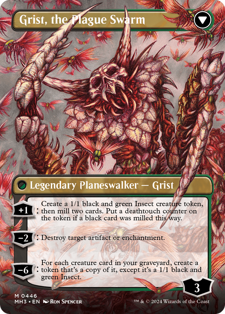 Grist, Voracious Larva // Grist, the Plague Swarm (Borderless) [Modern Horizons 3] | Gamer Loot