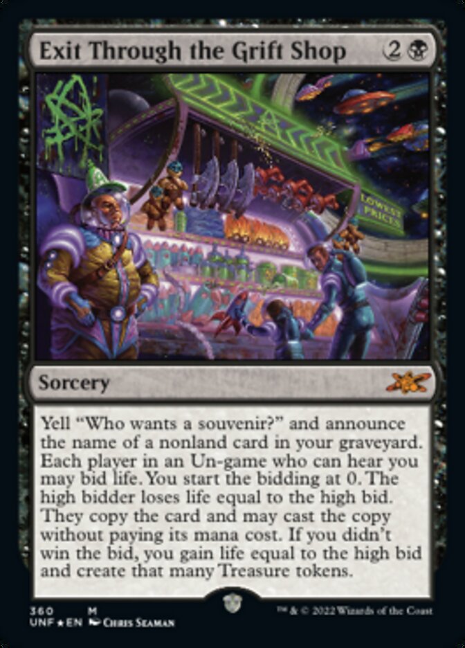 Exit Through the Grift Shop (Galaxy Foil) [Unfinity] | Gamer Loot