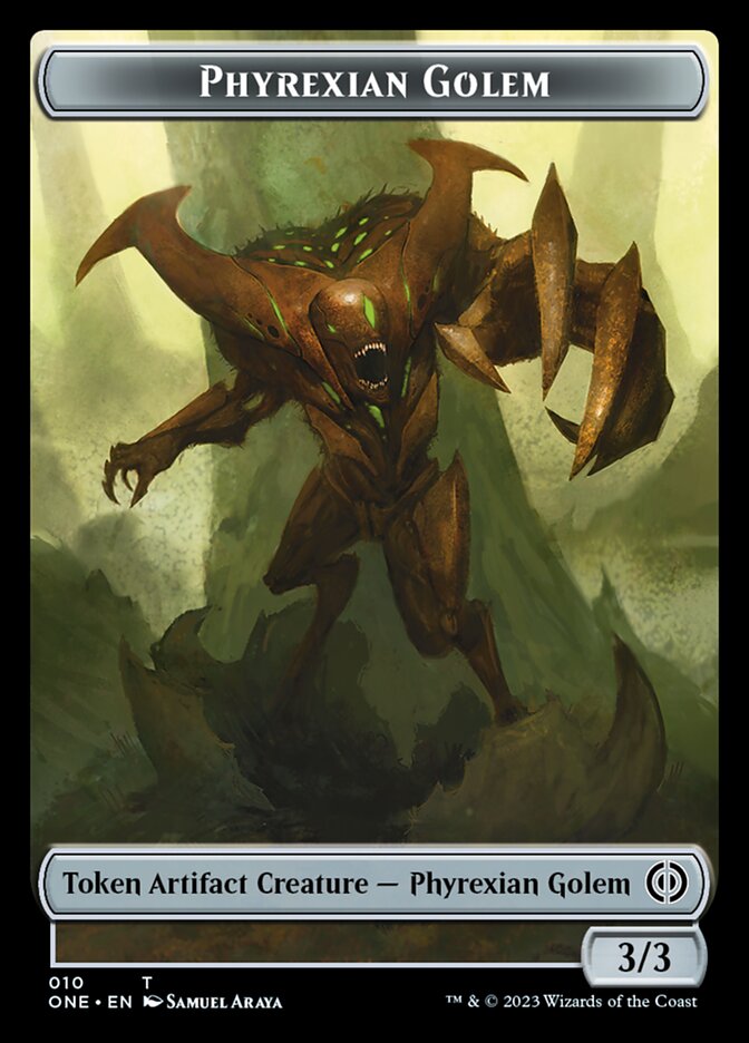 Phyrexian Golem Token [Phyrexia: All Will Be One Tokens] | Gamer Loot