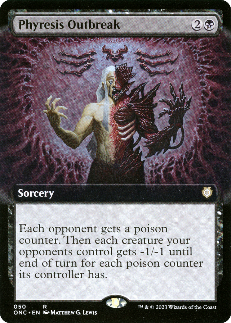 Phyresis Outbreak (Extended Art) [Phyrexia: All Will Be One Commander] | Gamer Loot