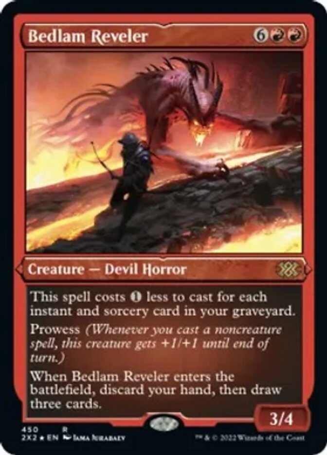 Bedlam Reveler (Foil Etched) [Double Masters 2022] | Gamer Loot