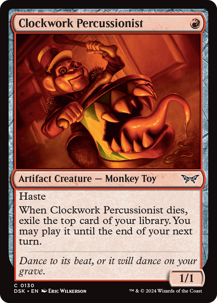 Clockwork Percussionist (0130) [Duskmourn: House of Horror] | Gamer Loot