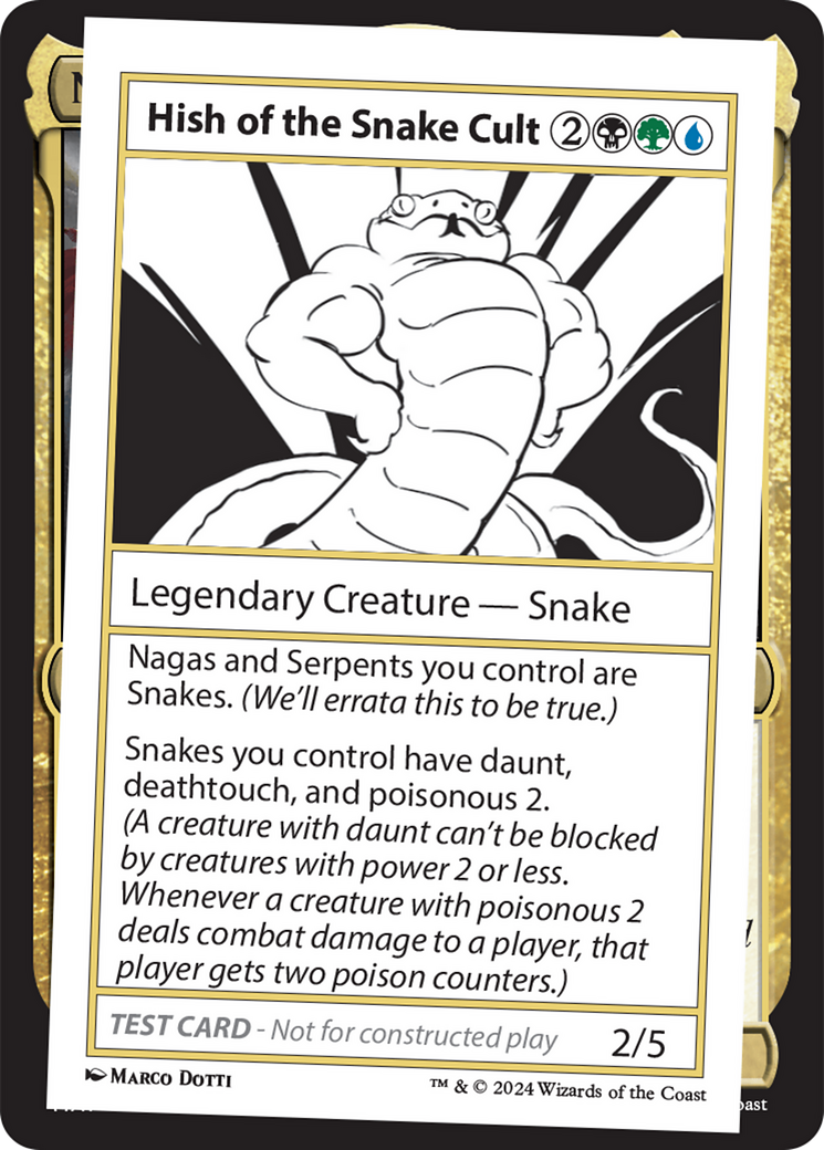 Hish of the Snake Cult [Mystery Booster 2 Playtest Cards] | Gamer Loot