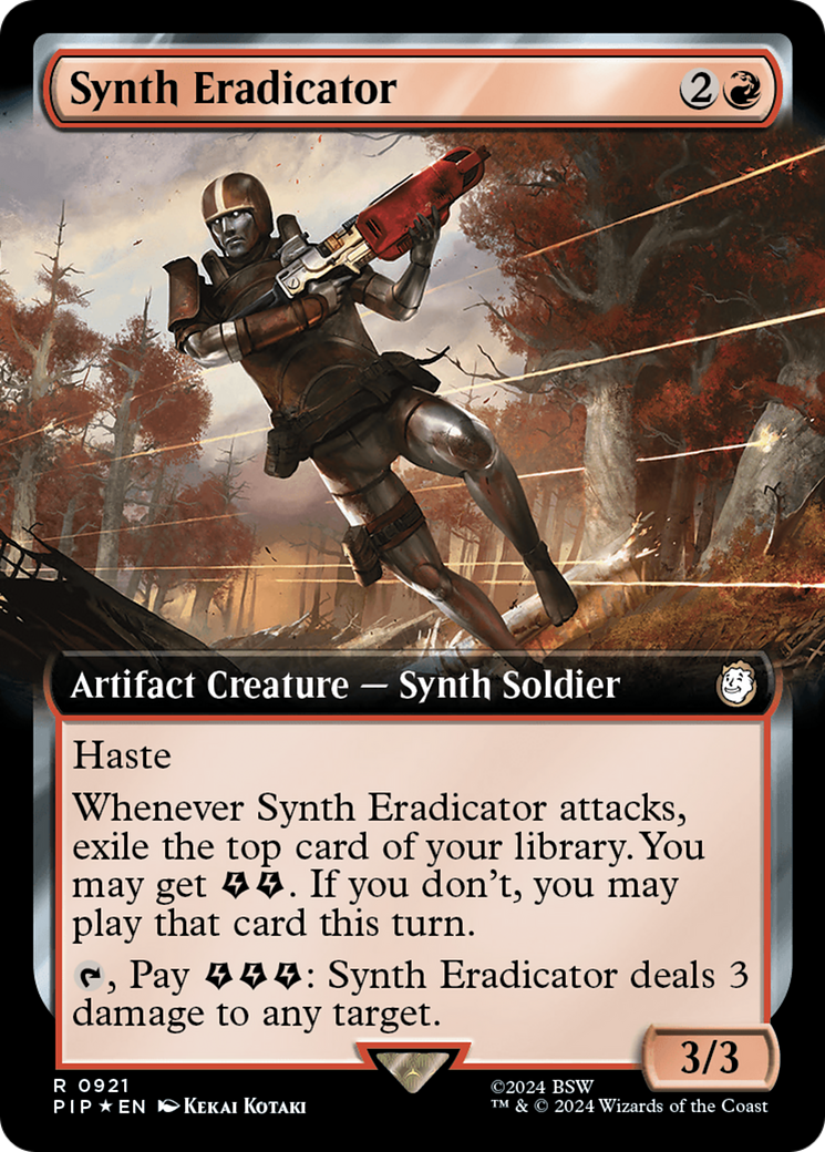 Synth Eradicator (Extended Art) (Surge Foil) [Fallout] | Gamer Loot