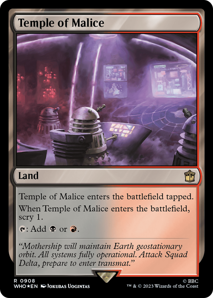 Temple of Malice (Surge Foil) [Doctor Who] | Gamer Loot