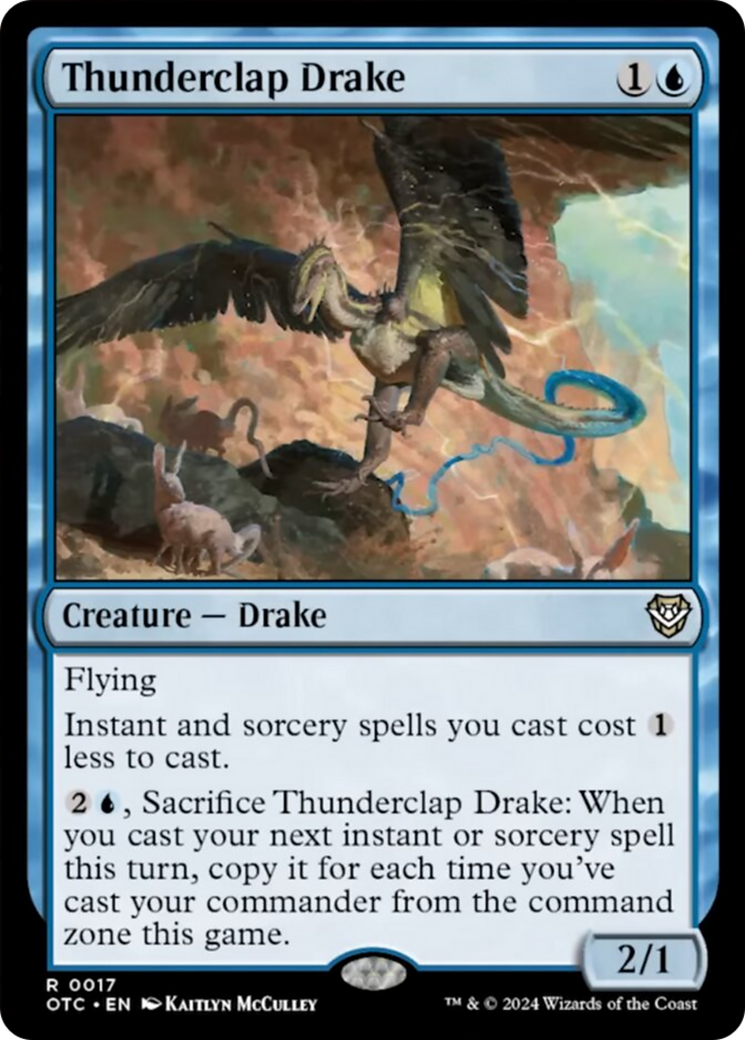 Thunderclap Drake [Outlaws of Thunder Junction Commander] | Gamer Loot