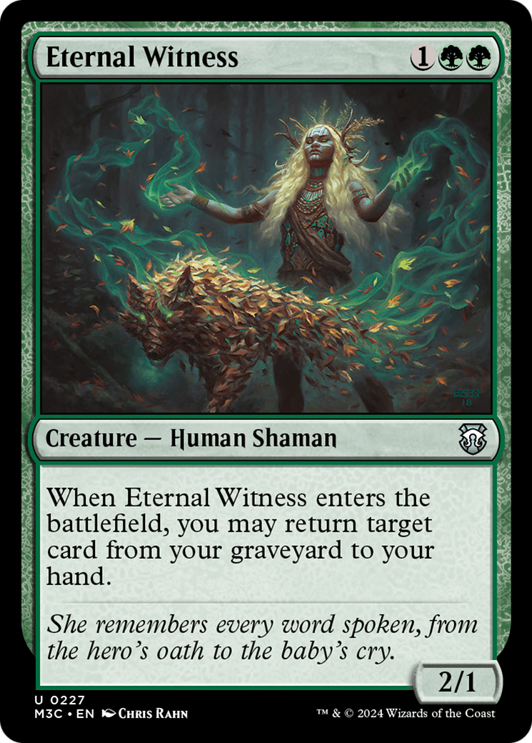 Eternal Witness (Ripple Foil) [Modern Horizons 3 Commander] | Gamer Loot