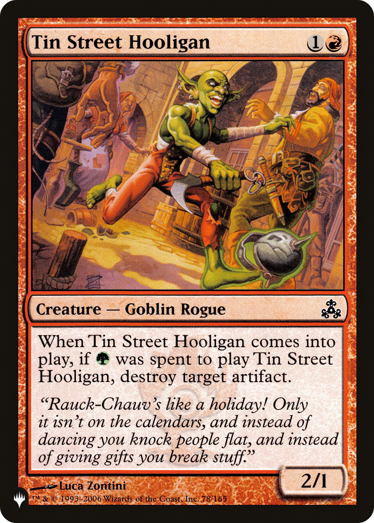 Tin Street Hooligan [The List Reprints] | Gamer Loot