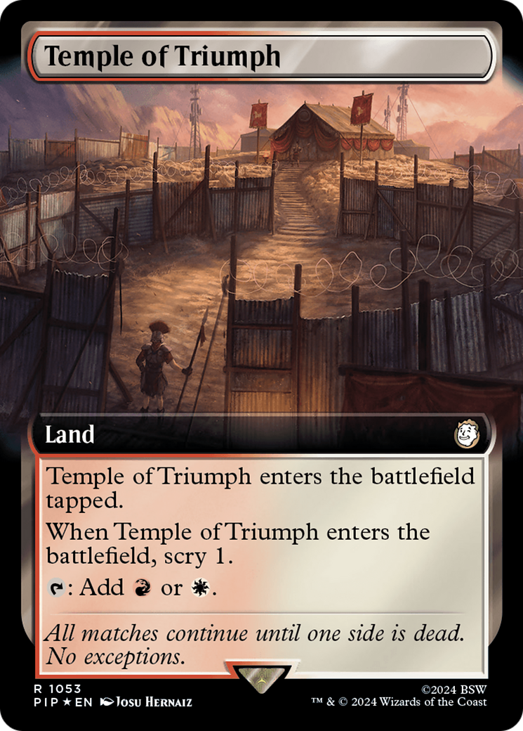 Temple of Triumph (Extended Art) (Surge Foil) [Fallout] | Gamer Loot