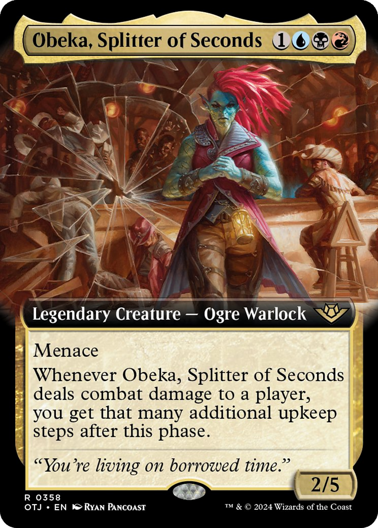 Obeka, Splitter of Seconds (Extended Art) [Outlaws of Thunder Junction] | Gamer Loot