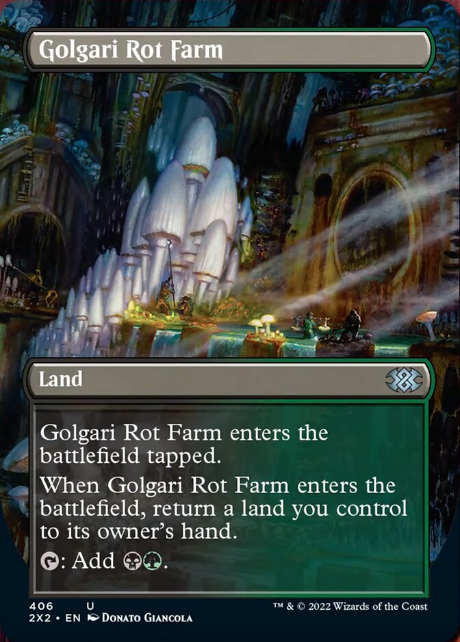 Golgari Rot Farm (Borderless Alternate Art) [Double Masters 2022] | Gamer Loot