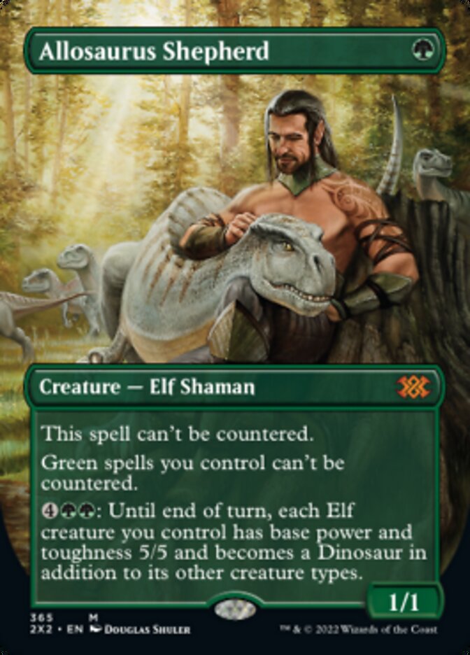 Allosaurus Shepherd (Borderless Alternate Art) [Double Masters 2022] | Gamer Loot