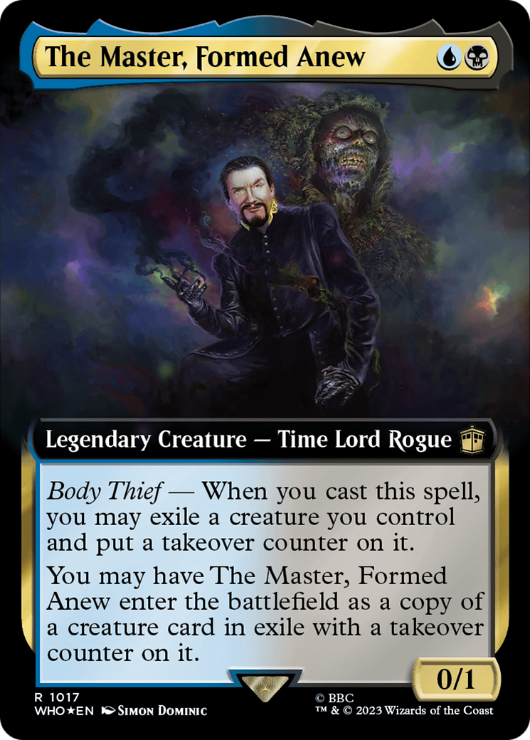 The Master, Formed Anew (Extended Art) (Surge Foil) [Doctor Who] | Gamer Loot