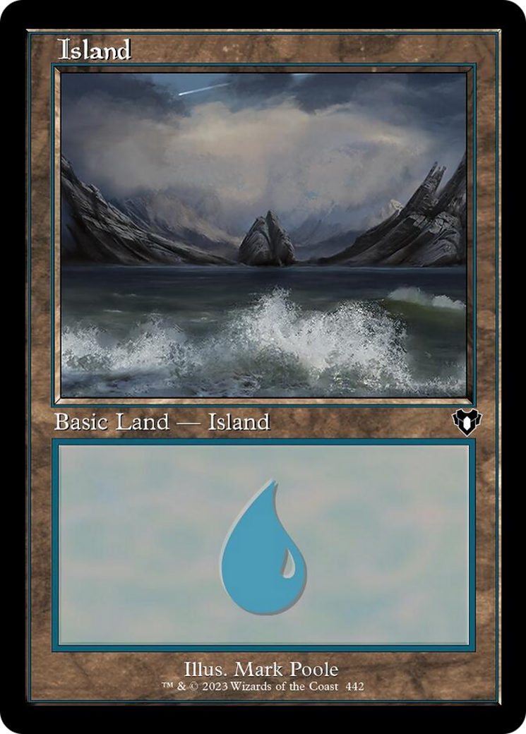 Island (442) (Retro) [Commander Masters] | Gamer Loot