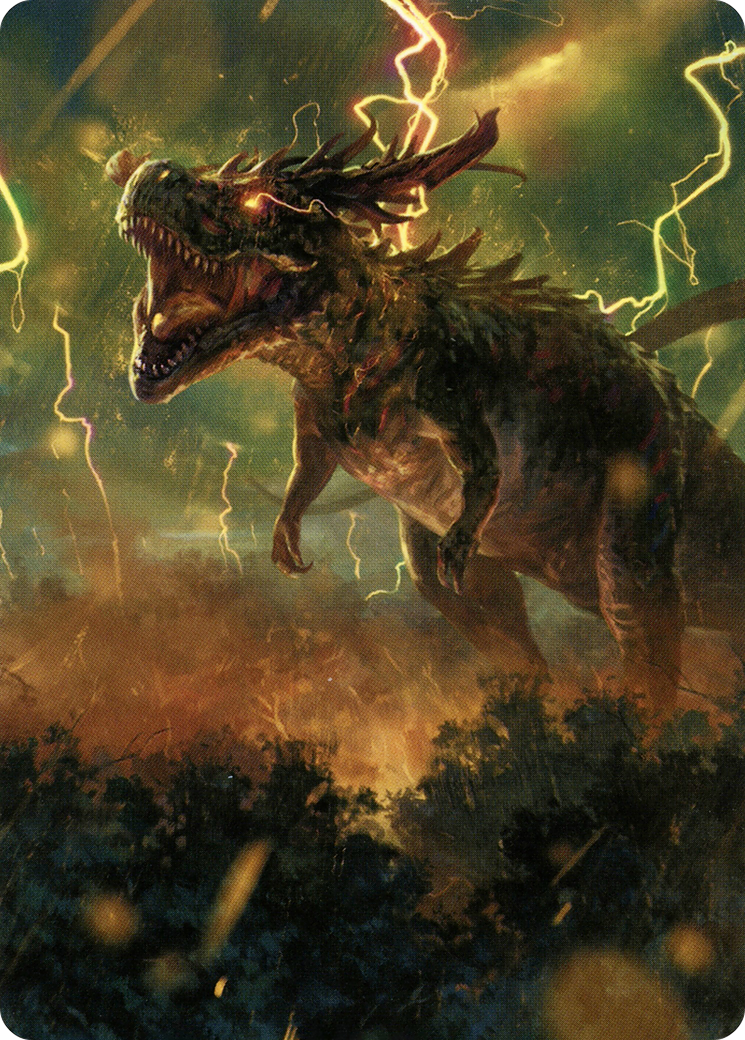 Thrasta, Tempest's Roar Art Card (42) [Modern Horizons 2 Art Series] | Gamer Loot