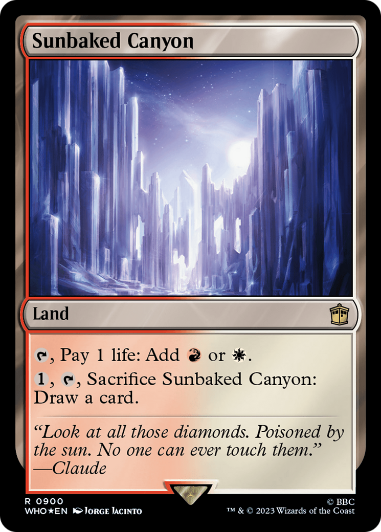 Sunbaked Canyon (Surge Foil) [Doctor Who] | Gamer Loot