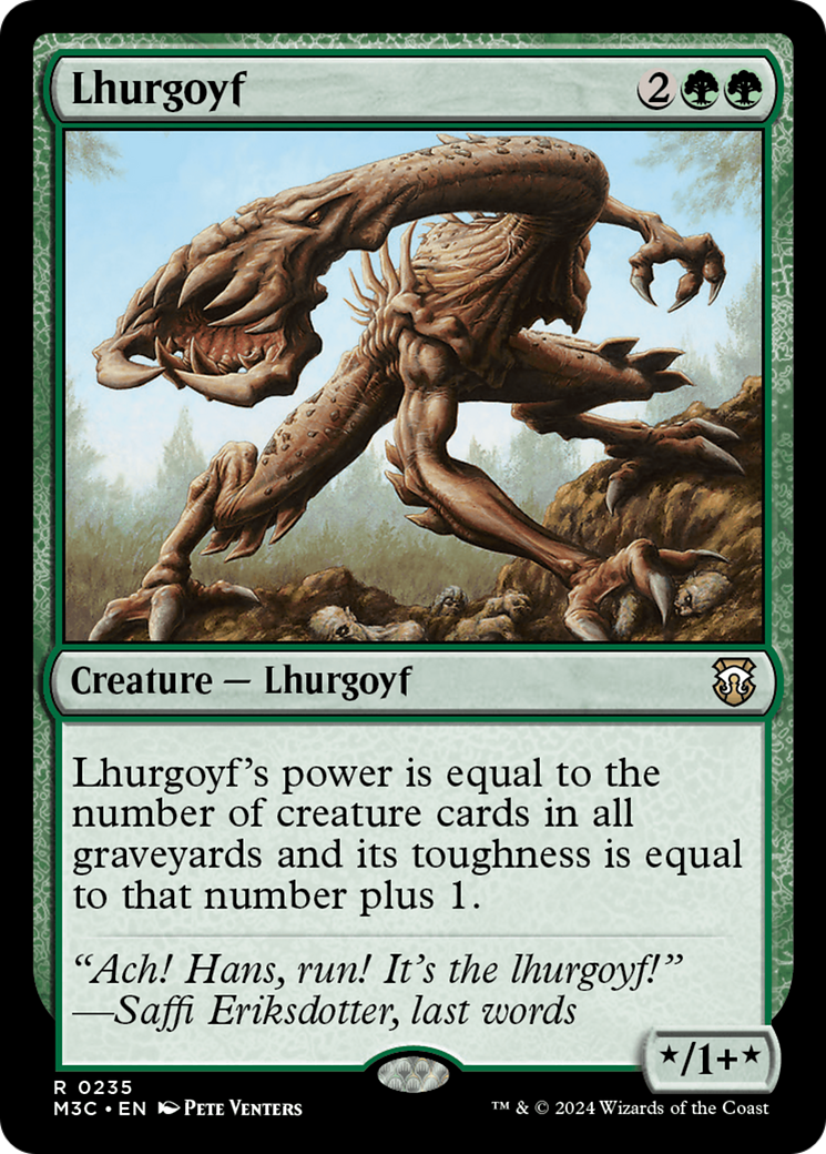 Lhurgoyf (Ripple Foil) [Modern Horizons 3 Commander] | Gamer Loot