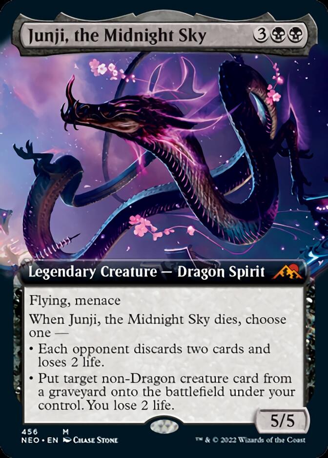 Junji, the Midnight Sky (Extended Art) [Kamigawa: Neon Dynasty] | Gamer Loot