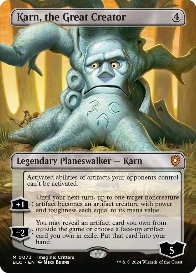 Karn, the Great Creator (Borderless) [Bloomburrow Commander] | Gamer Loot