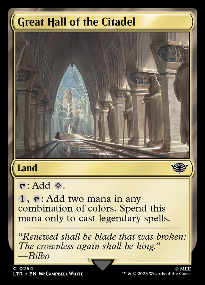 Great Hall of the Citadel [The Lord of the Rings: Tales of Middle-Earth] | Gamer Loot