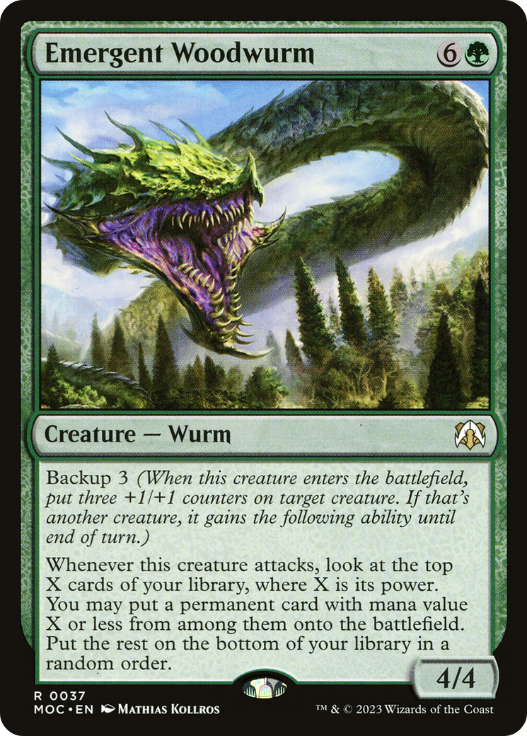 Emergent Woodwurm [March of the Machine Commander] | Gamer Loot