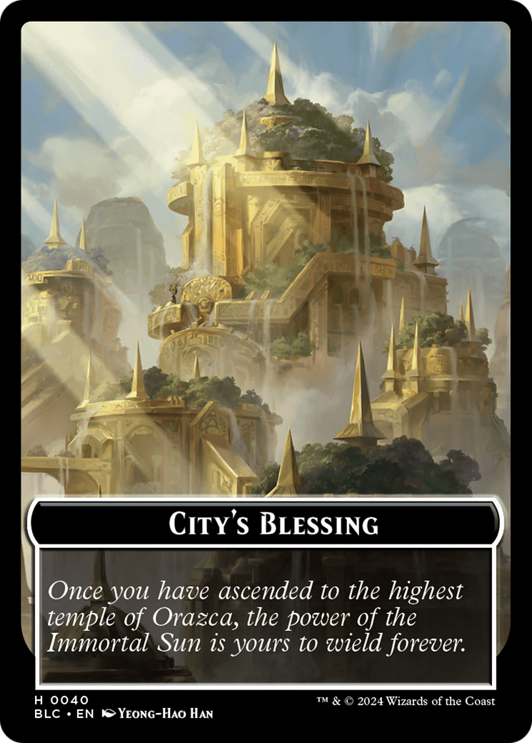 Hamster // City's Blessing Double-Sided Token [Bloomburrow Commander Tokens] | Gamer Loot