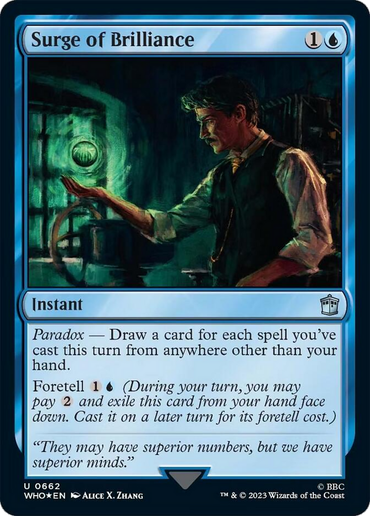 Surge of Brilliance (Surge Foil) [Doctor Who] | Gamer Loot