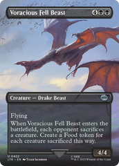 Voracious Fell Beast (Borderless Alternate Art) [The Lord of the Rings: Tales of Middle-Earth] | Gamer Loot