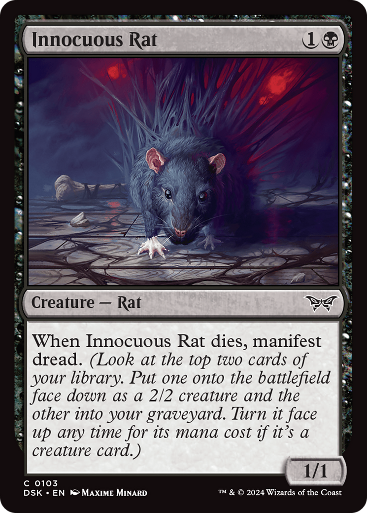 Innocuous Rat [Duskmourn: House of Horror] | Gamer Loot