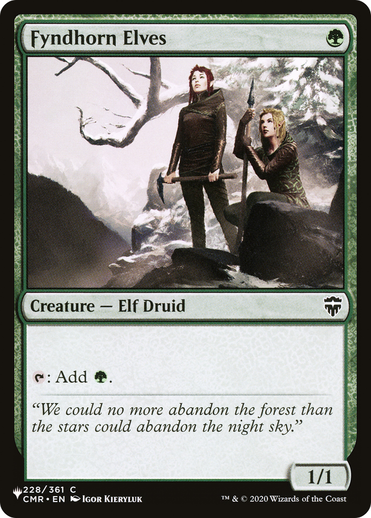 Fyndhorn Elves [The List] | Gamer Loot