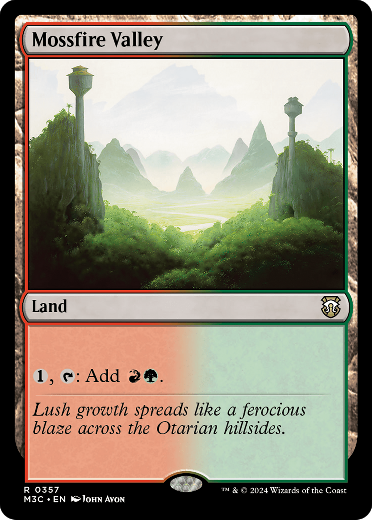 Mossfire Valley (Ripple Foil) [Modern Horizons 3 Commander] | Gamer Loot