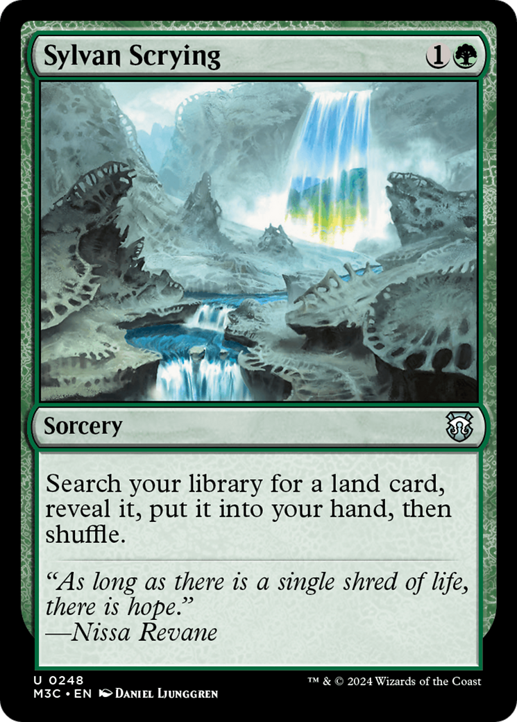 Sylvan Scrying (Ripple Foil) [Modern Horizons 3 Commander] | Gamer Loot